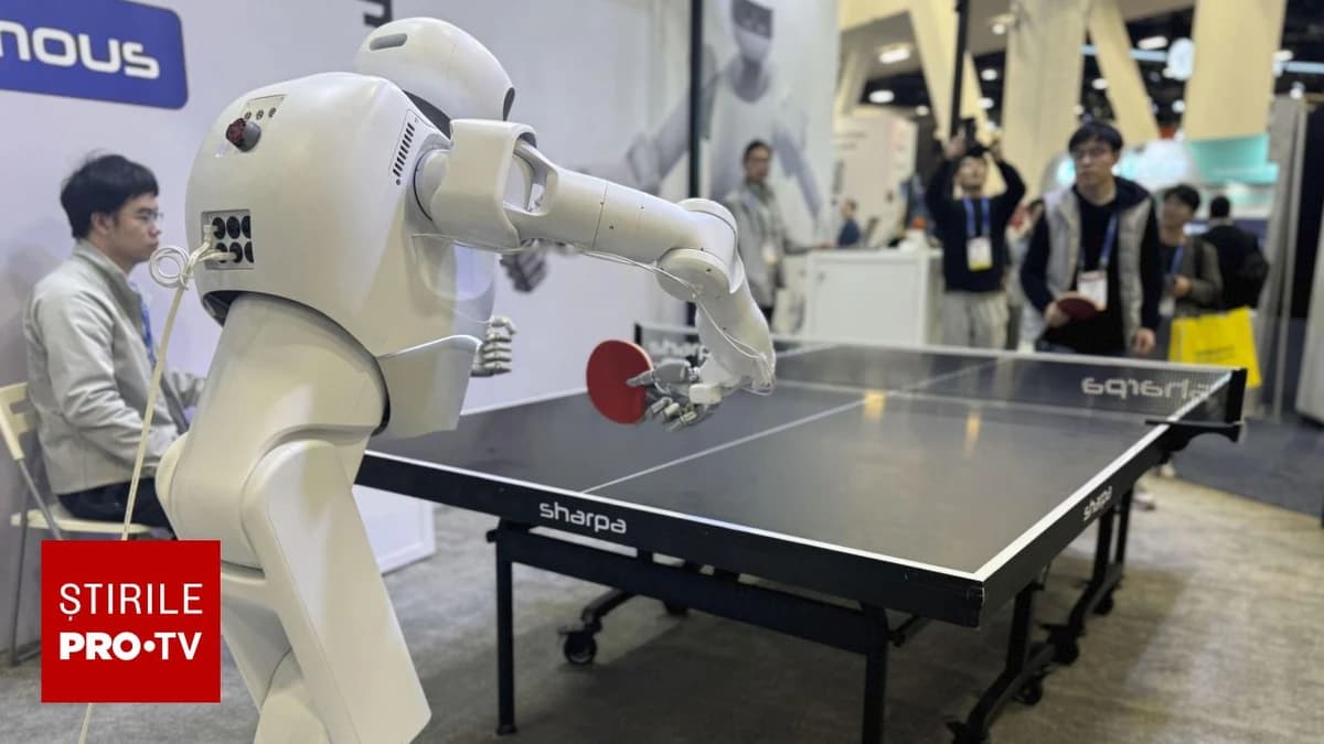 Jucătorii de top ai lumii la tenis de masă, amenințați de un robot. „Ace” atinge performanțe de elit