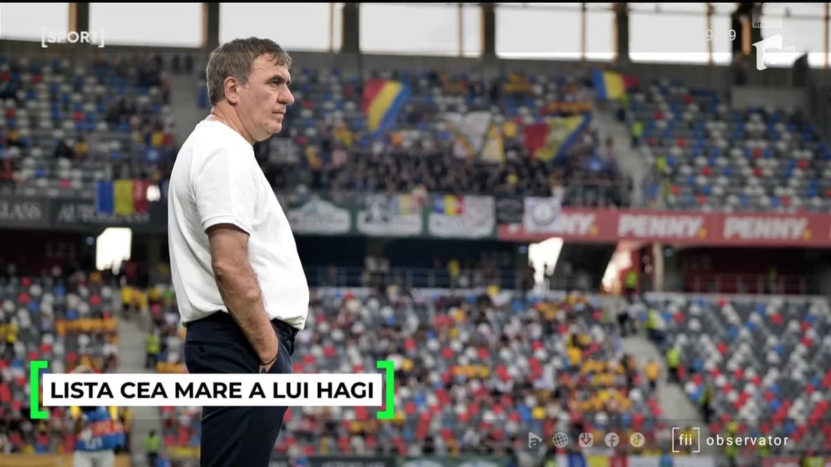 Jurnal Antena Sport | Lista cea mare a lui Hagi