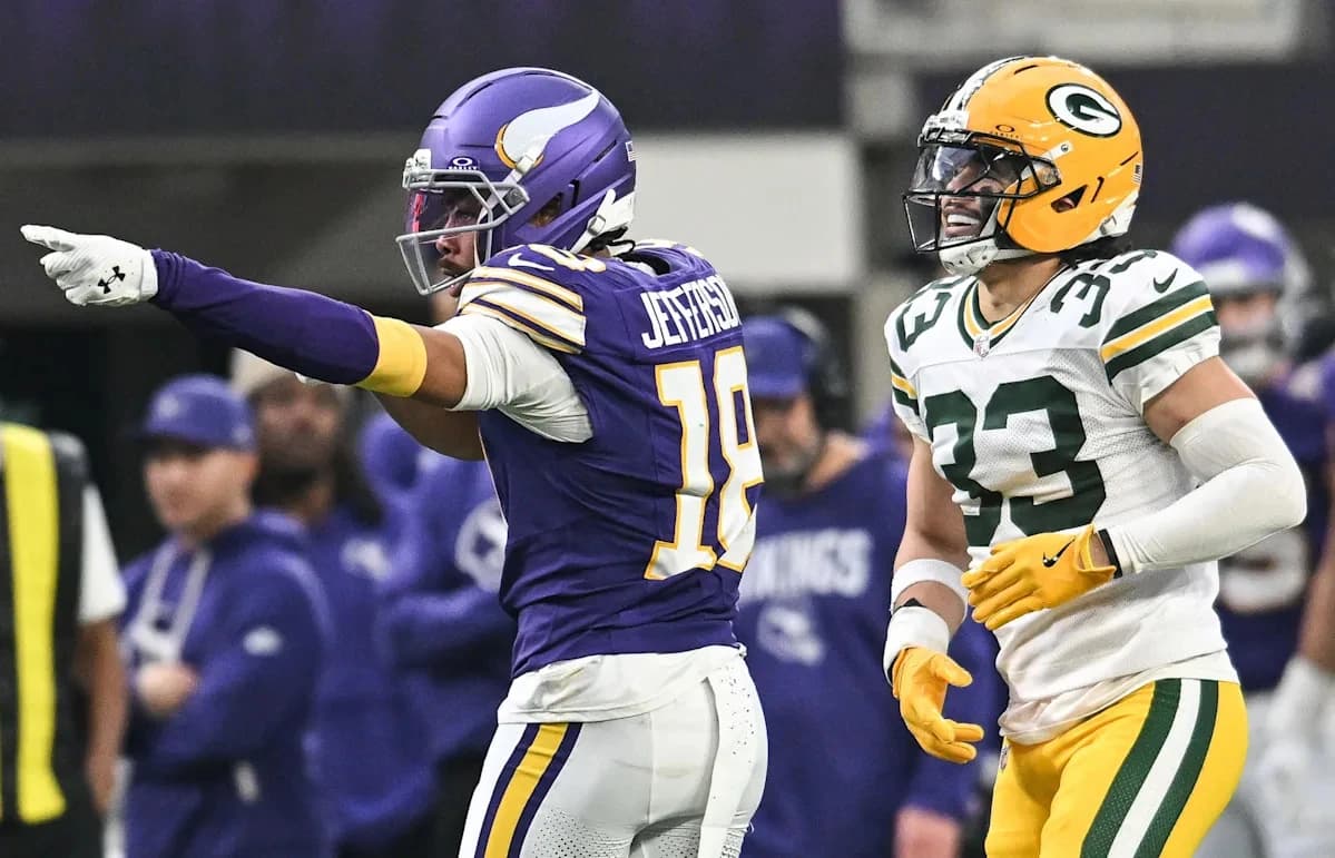Justin Jefferson spoke about the improvements made by J.J. McCarthy