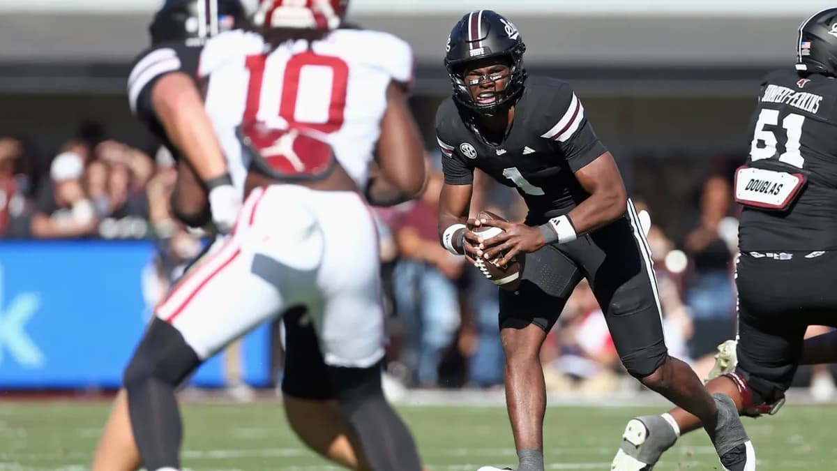 Kamario Taylor injury update: Mississippi State QB leaves game vs. Oklahoma with injury