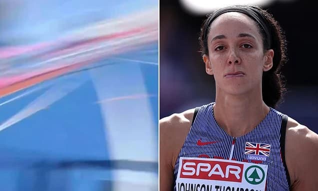 Katarina Johnson-Thompson's heptathlon hopes get off to worst possible start as a DRONE crashes into