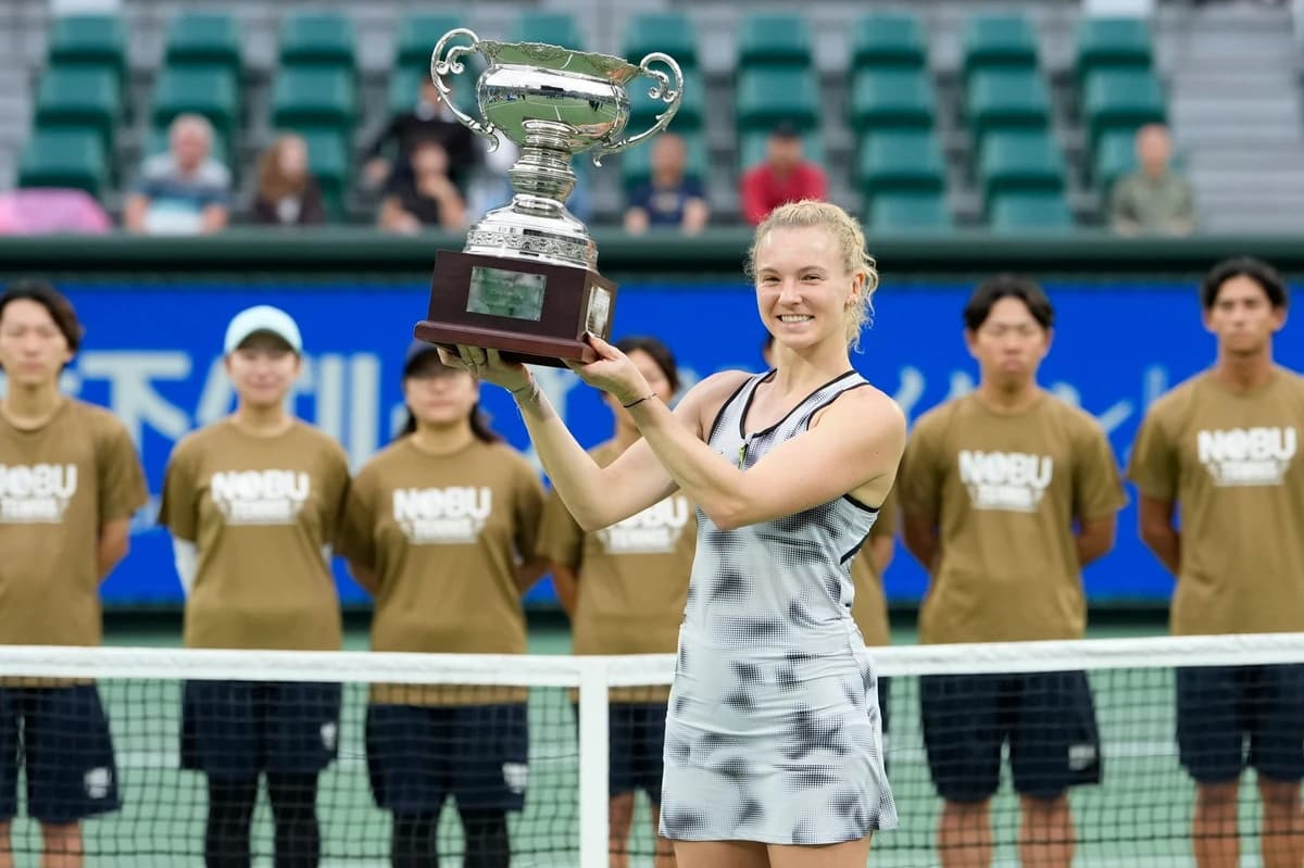 Katerina Siniakova, noua câștigătoare a turneului WTA Osaka 250, după ce a ”umilit-o” pe Ashlyn Krue