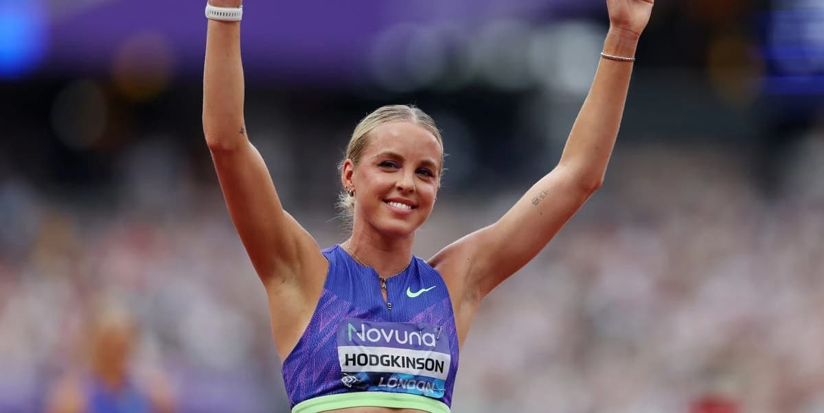 Keely Hodgkinson is back on winning form at the London Diamond league