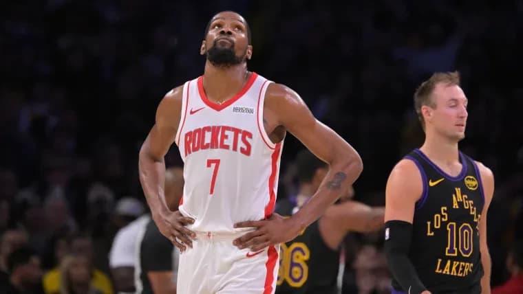 Kevin Durant headlines Rockets injury report for Game 5 vs. Lakers