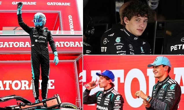 Kimi Antonelli rages as Mercedes teammate George Russell wins tense Canada sprint race... forcing To