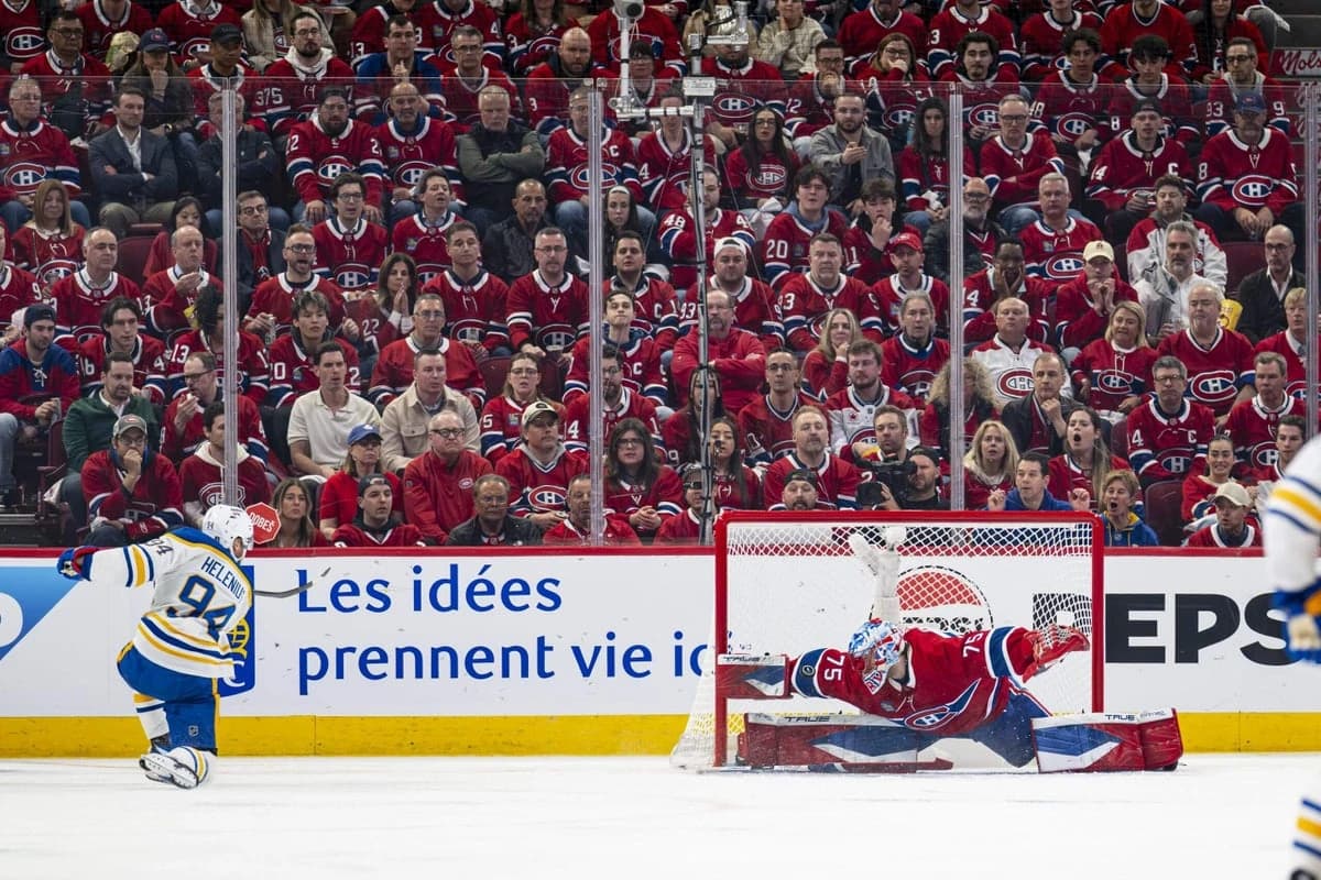Konsta Helenius’ poised NHL playoff debut proves the Sabres’ future is now