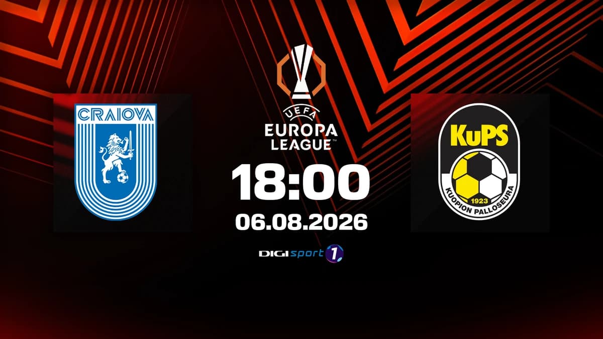 KuPS - Universitatea Craiova Live Video, joi, 6 august, 18:00, Digi Sport 1 | Oltenii, all-in pentru