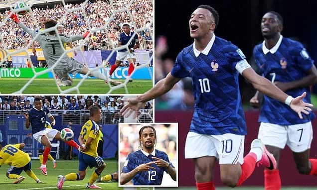 Kylian Mbappe is hot on Lionel Messi's heels as France sensation scores twice in 3-0 win over Sweden