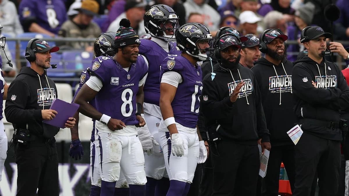 Lamar leaves stadium in boot after hurting ankle in Ravens' win