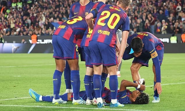 Lamine Yamal breaks silence on injury blow - after Barcelona confirmed hamstring problem with less t