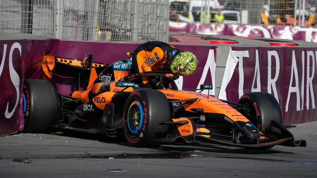 Lando Norris: McLaren driver calls for Franco Colapinto race ban after Azerbaijan GP three-car colli