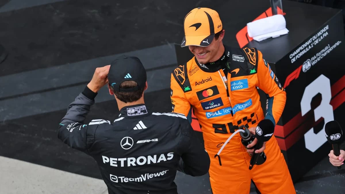 Lando Norris offers George Russell advice on intra-team F1 title fight