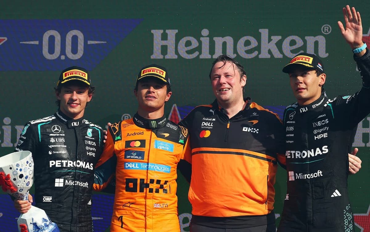 Lando Norris wins dramatic Dutch GP from Antonelli and Russell after big Verstappen crash