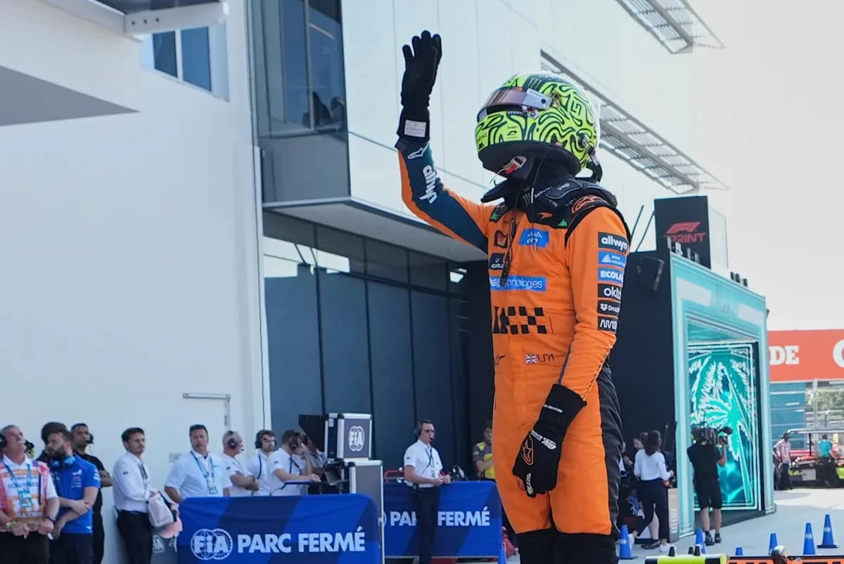 Lando Norris wins pole for the Miami Grand Prix sprint race