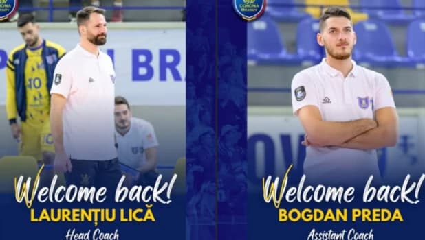 Laurențiu Lică și Bogdan Preda revin la Corona Brașov. Duo-ul care a scris istorie la volei, din nou