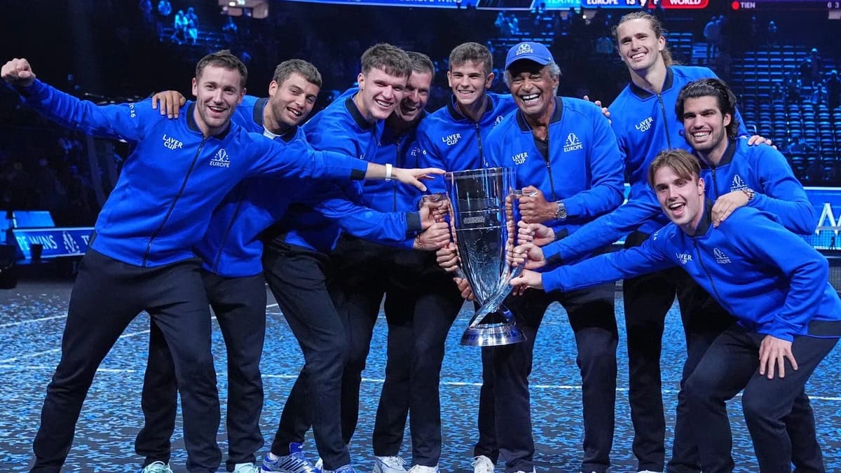 Laver Cup: US Open champion Alexander Zverev seals victory for Team Europe against Team World at Lon