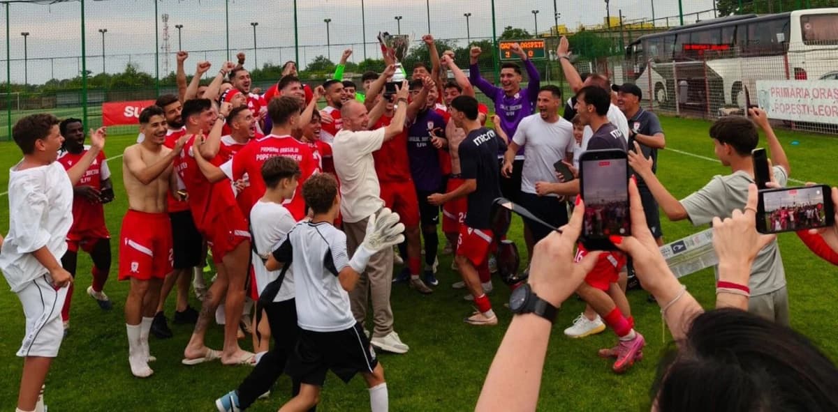 Le-a dat cu Sin! SC Popești Leordeni, promovare în Liga 2 după 2-0 cu Unirea Alba Iulia