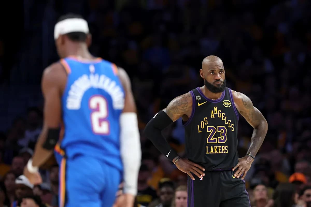 LeBron James admits Thunder 'out-talented' Lakers in playoffs, says he's waiting to make call on NBA