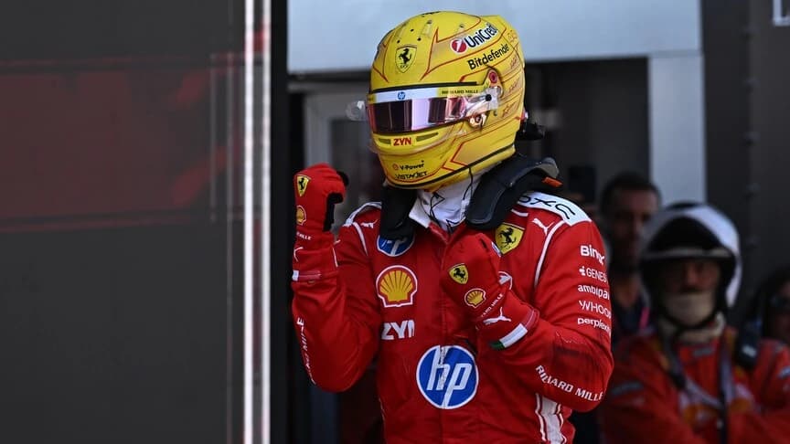 Lewis Hamilton bags 1st Formula 1 win for Ferrari