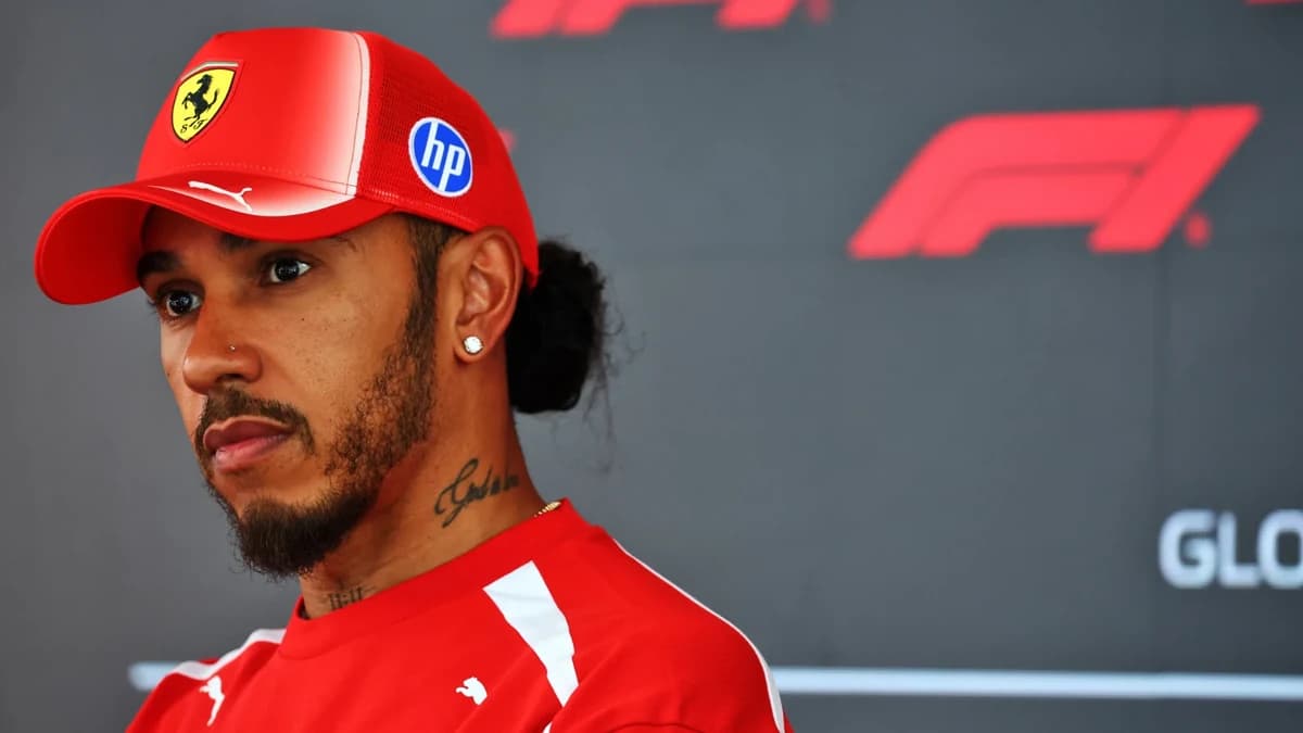 Lewis Hamilton breaks silence on historic Ferrari Madrid test