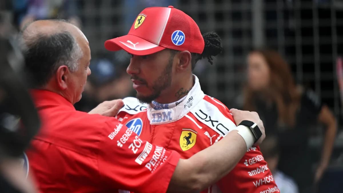 Lewis Hamilton called out for ‘undermining’ Fred Vasseur Ferrari leadership