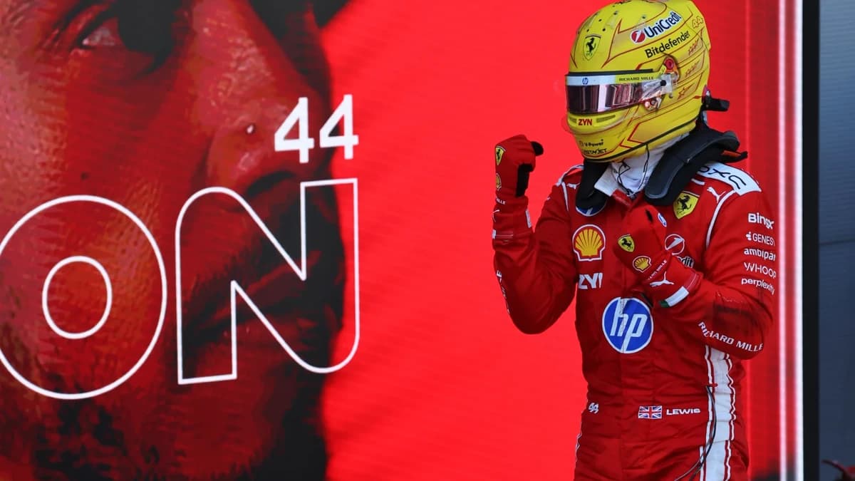 Lewis Hamilton delivers menacing ‘right team’ verdict after maiden Ferrari F1 win