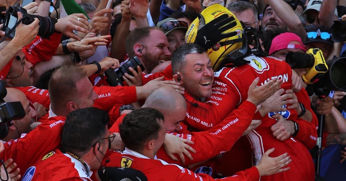 Lewis Hamilton 'nearly passed out' in Ferrari celebration frenzy