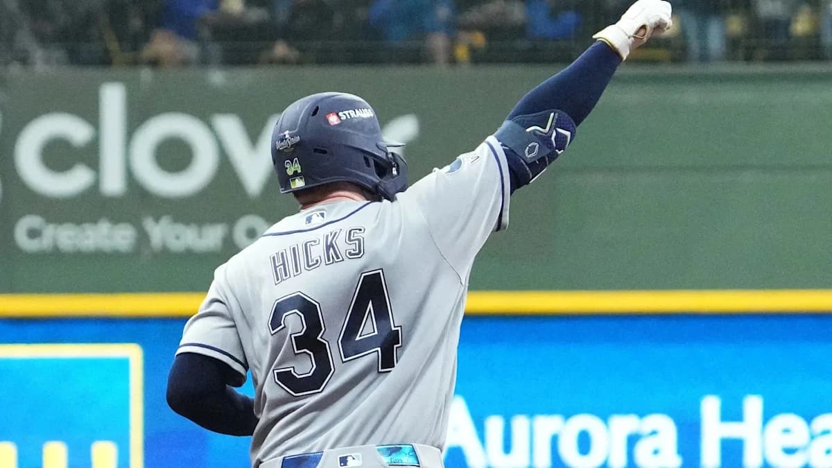 Liam Hicks, Rays jump Brewers immediately in World Series Game 2