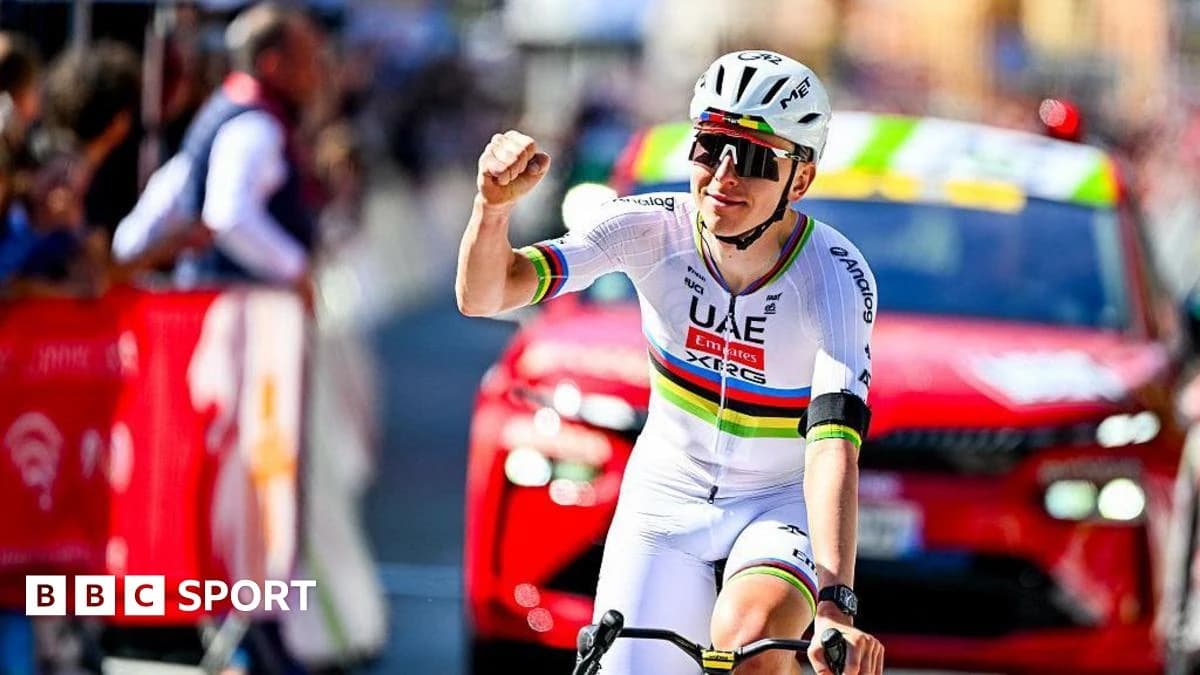 Liege-Bastogne-Liege: Tadej Pogacar wins third-straight title after thrilling Paul Seixas battle