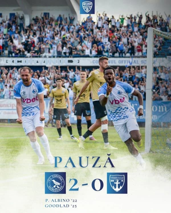 Liga 2: Corvinul, prima promovată în Superligă