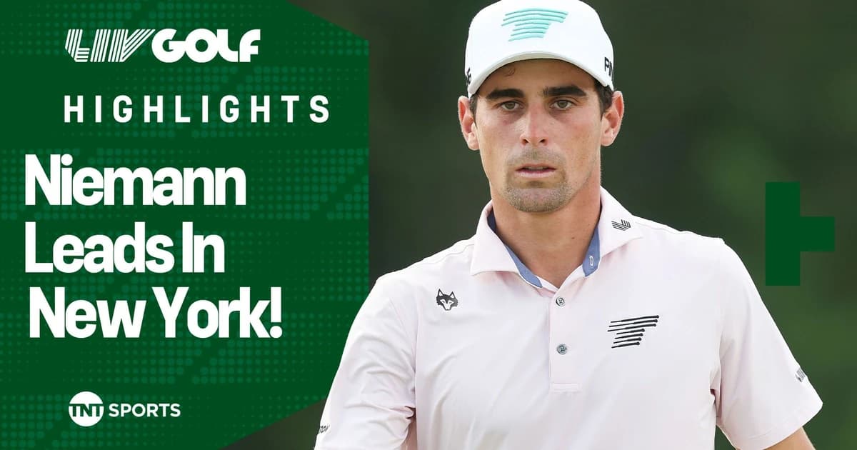LIV Golf New York highlights: Joaquin Niemann builds two-stroke lead over Ian Poulter in Round 1 mas