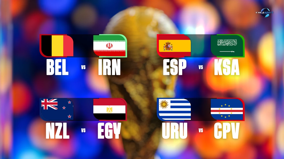 LIVE BLOG Cupa Mondială 2026, ziua 11 | Uruguay, remiză cu Capul Verde. Belgia, doar egal cu Iran. S