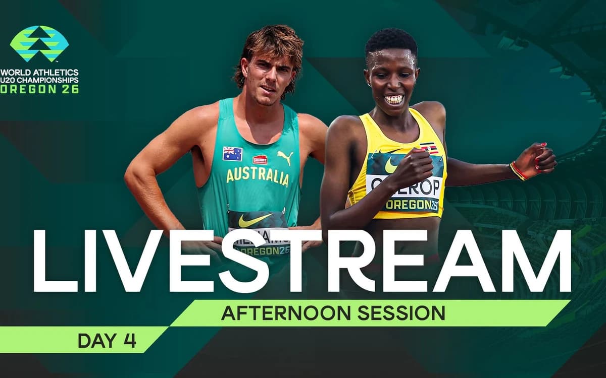 Live now! | World Athletics U20 Championships Oregon 26 - Day 4 Evening Session