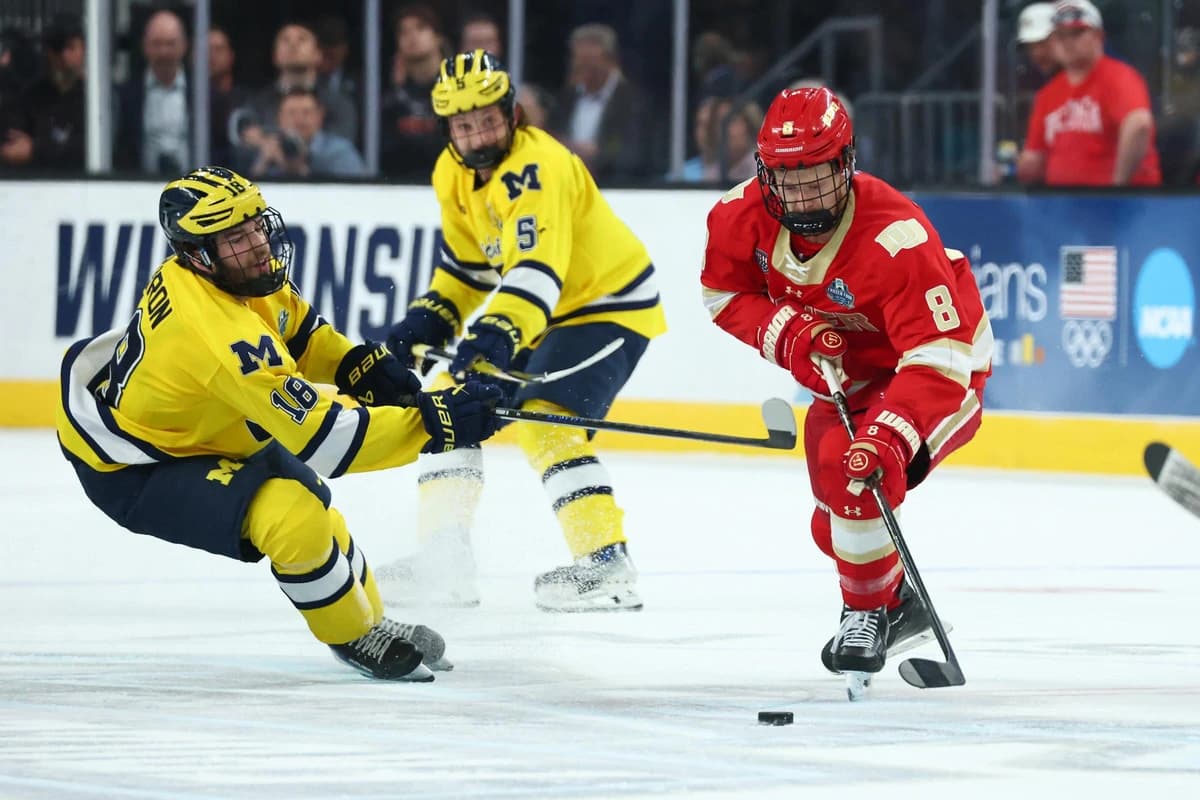 Live updates: No. 1 Denver vs. No. 2 Michigan in Frozen Four rematch
