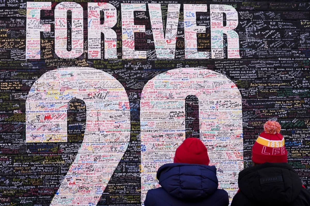 Liverpool honour Diogo Jota and his brother with new Anfield memorial sculpture after fatal car cras