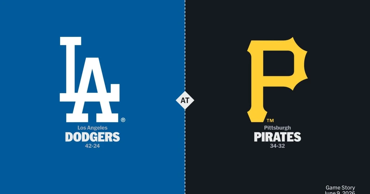 Los Angeles Dodgers at Pittsburgh Pirates Game Story, Scores/Highlights - 06/09/2026