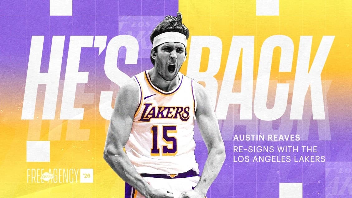 Los Angeles Lakers Re-Sign Guard Austin Reaves