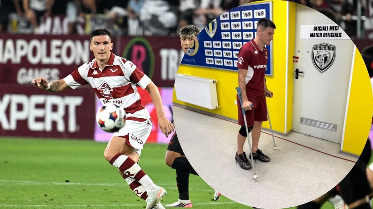 Lovitură pentru Rapid! Cât de gravă este accidentarea lui Daniel Graovac. Exclusiv