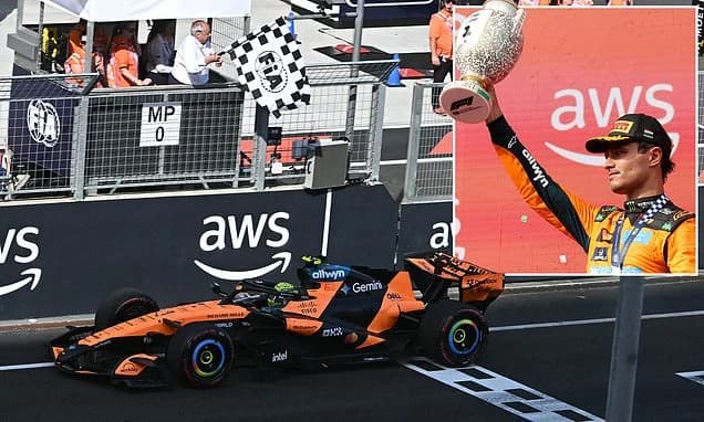 Lucky Lando Norris WINS the Hungarian Grand Prix after team-mate Oscar Piastri's spectacular capitul