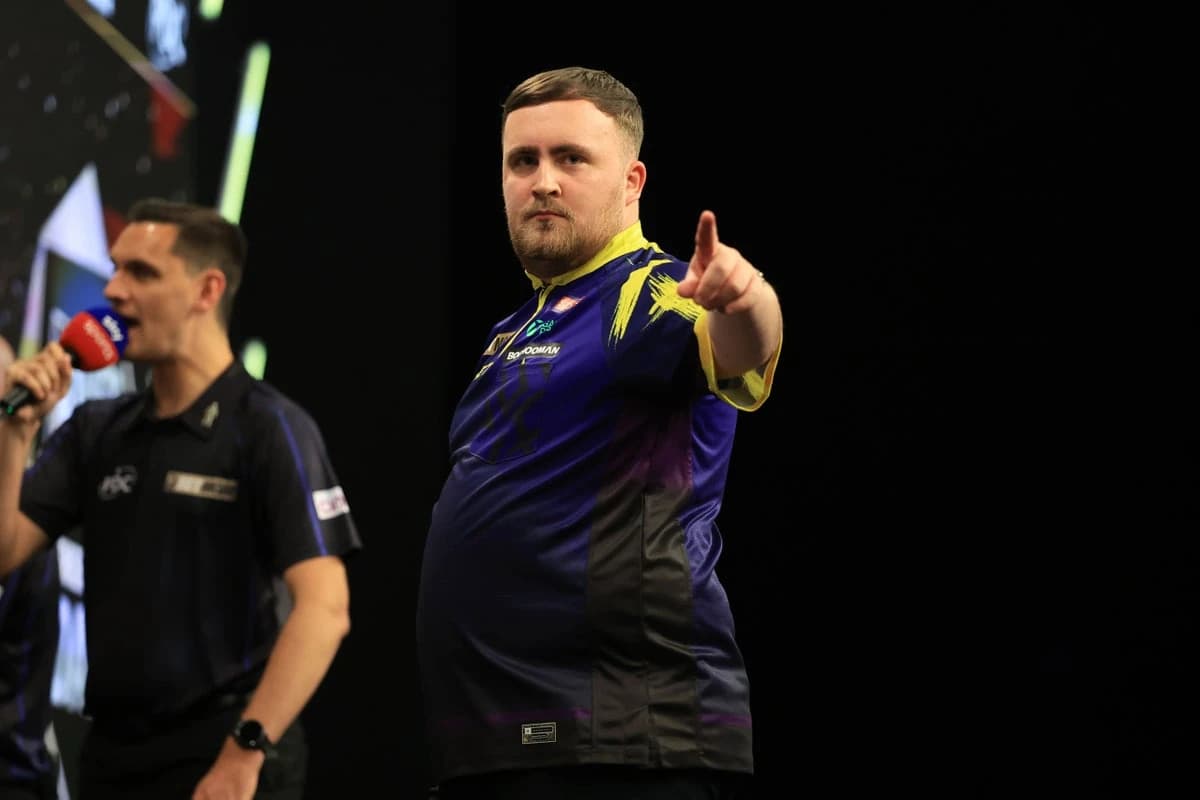 Luke Littler chasing Premier League record after easy win over Jonny Clayton