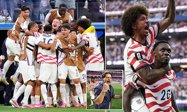 Magnificent USA produces its greatest-EVER World Cup performance sending fans' hopes for glory skyro