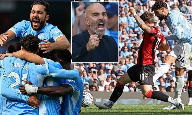 Man City 2-1 Bournemouth: Enzo Maresca's bold call to play Marc Guehi in midfield was Pep Guardiola-
