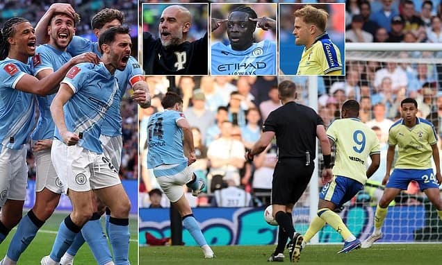 Man City 2-1 Southampton: Nico Gonzalez and Jeremy Doku book Pep Guardiola's side fourth FA Cup fina