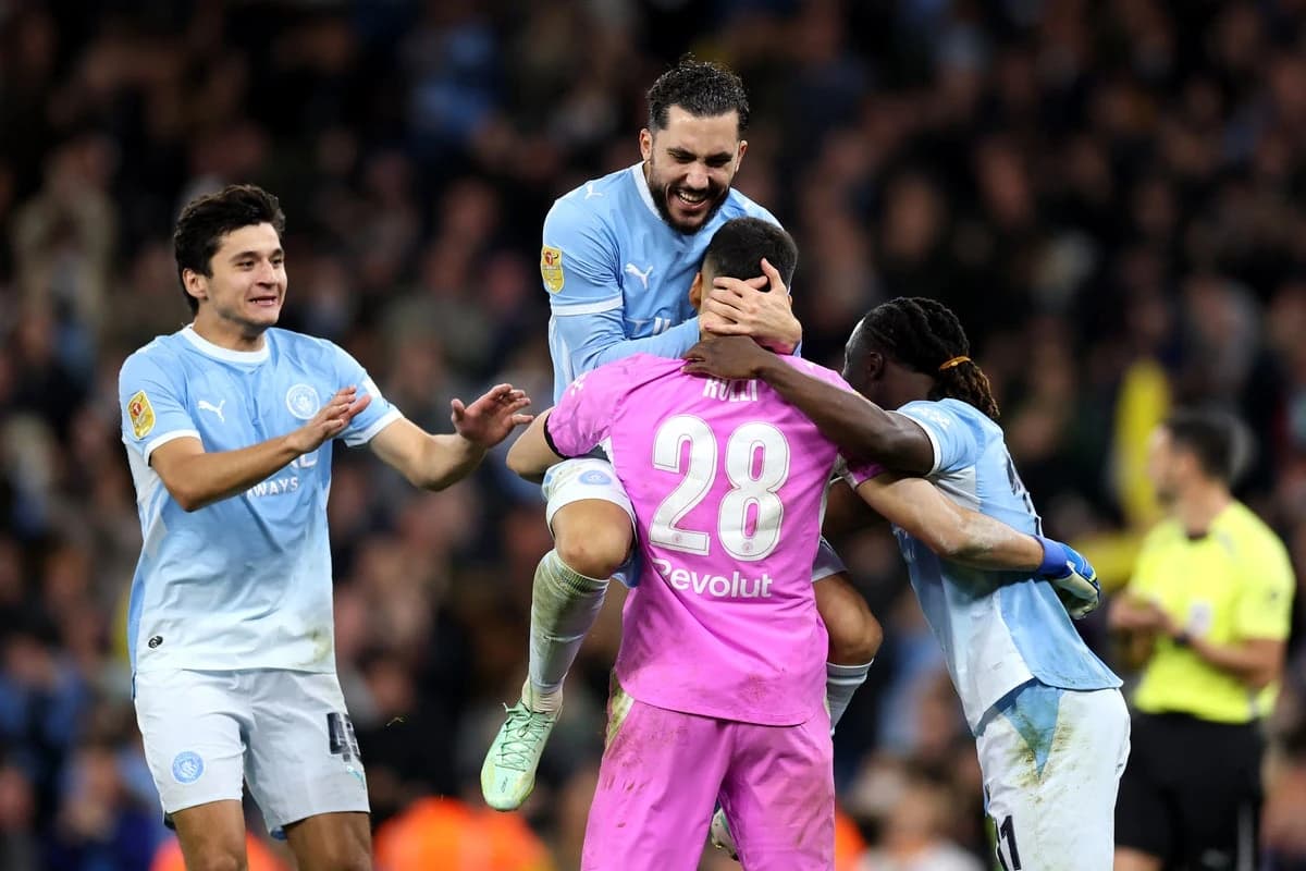 Man City pip Brighton on penalties to keep Carabao Cup defence on track as Bournemouth, Crystal Pala