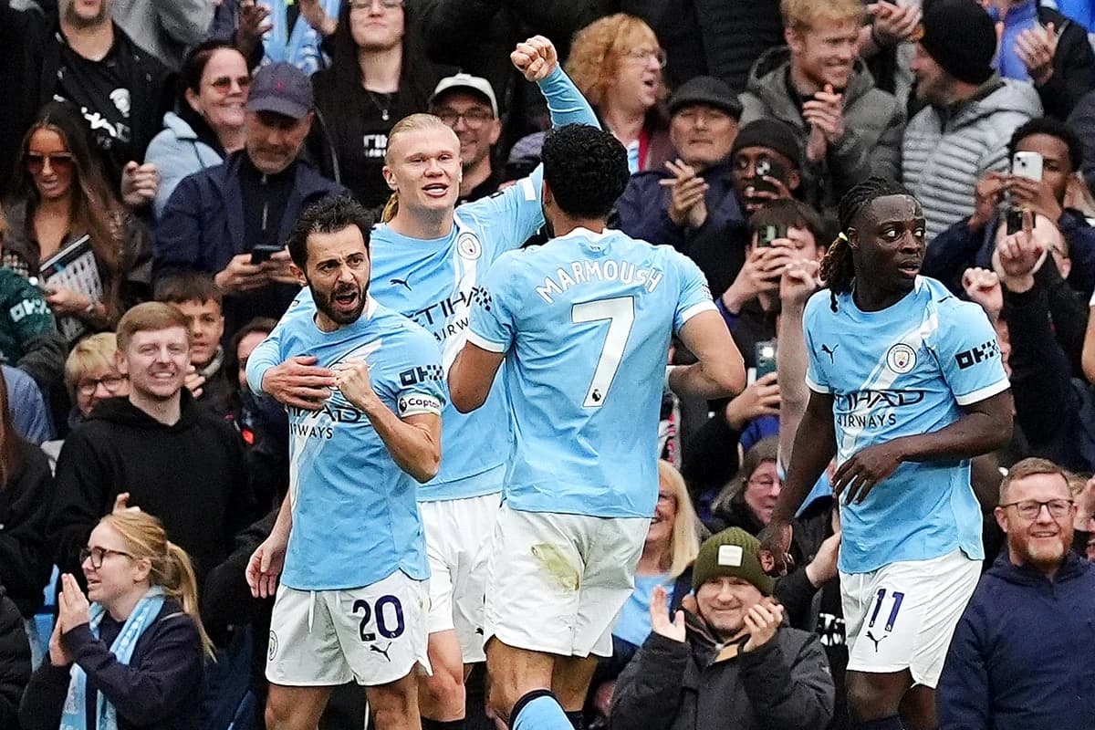 Man City v Crystal Palace LIVE: Team news as Haaland and Doku are benched for Premier League clash