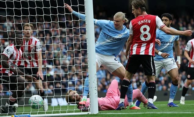Man City vs Brentford - Premier League LIVE: Pep Guardiola's side move to within just two points of