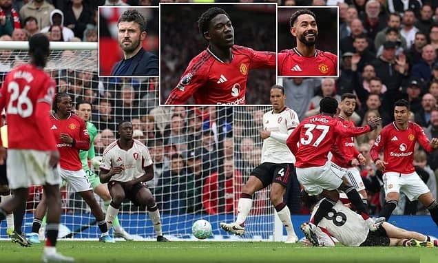 Man United 3-2 Liverpool: Red Devils qualify for the Champions League thanks to Kobbie Mainoo's supe
