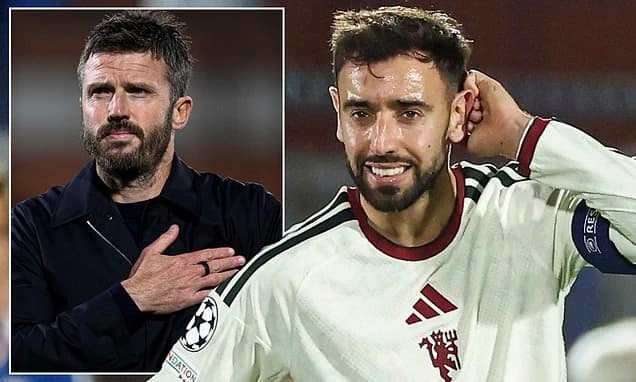 Man United captain Bruno Fernandes questions Michael Carrick's tactics in wake of Champions League h