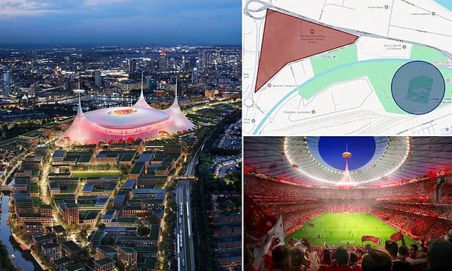Man United snap up land to take over a go-kart track and build their £2bn 100,000-seat stadium after