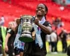 Manchester City’s Khadija Shaw praised for focus after goal sets up Double glory